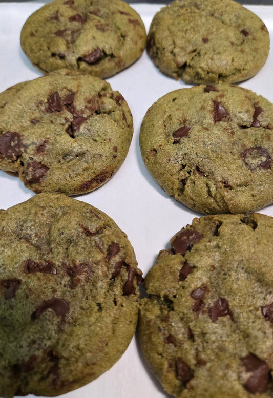 Matcha Chocolate Chip Cookies