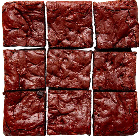 Red Velvet Brownies (Choose your size, chips, and/or nuts)