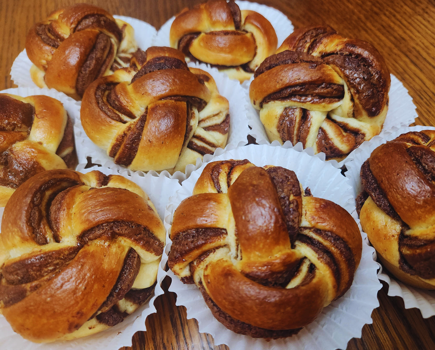 Chocolate-Hazelnut Brioche Buns