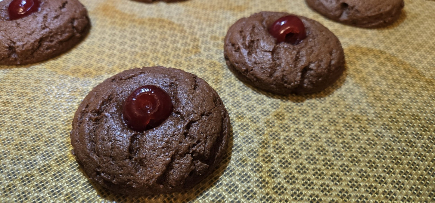 Cherry Toasted Marshmallow "Bomb" Cookie