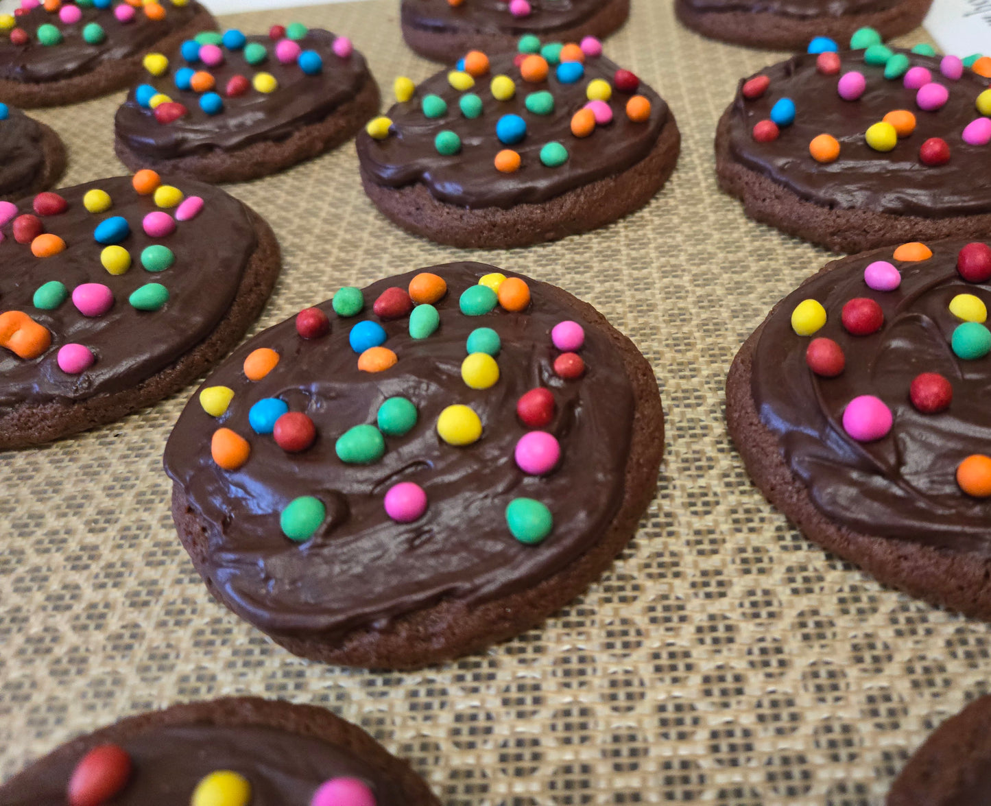 Rainbow Brownie Cookies