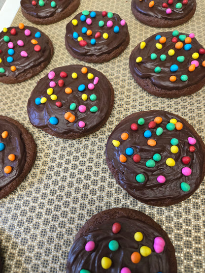 Rainbow Brownie Cookies