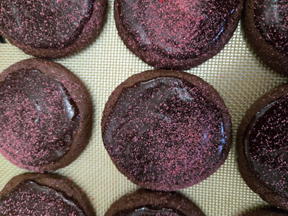 Raspberry Brownie Cookies