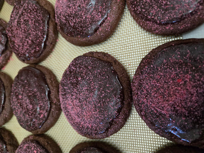 Raspberry Brownie Cookies